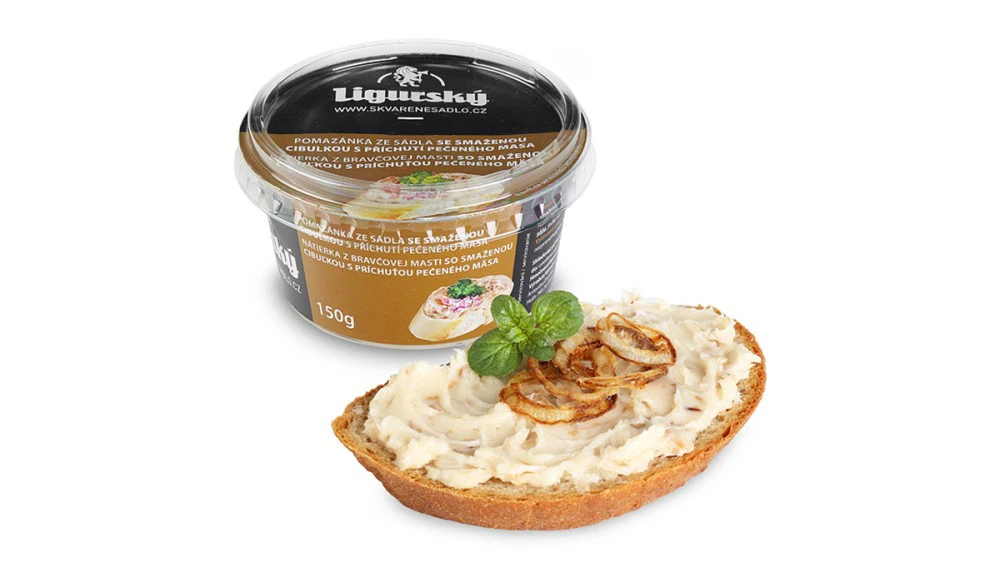 bez laktózy Pomazánka ze sádla se smaženou cibulkou 150g